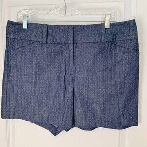Ann Taylor NWT Women's Polka Dot Signature Mid Rise Navy Shorts